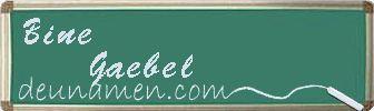 Bine Gaebel Visitenkarte